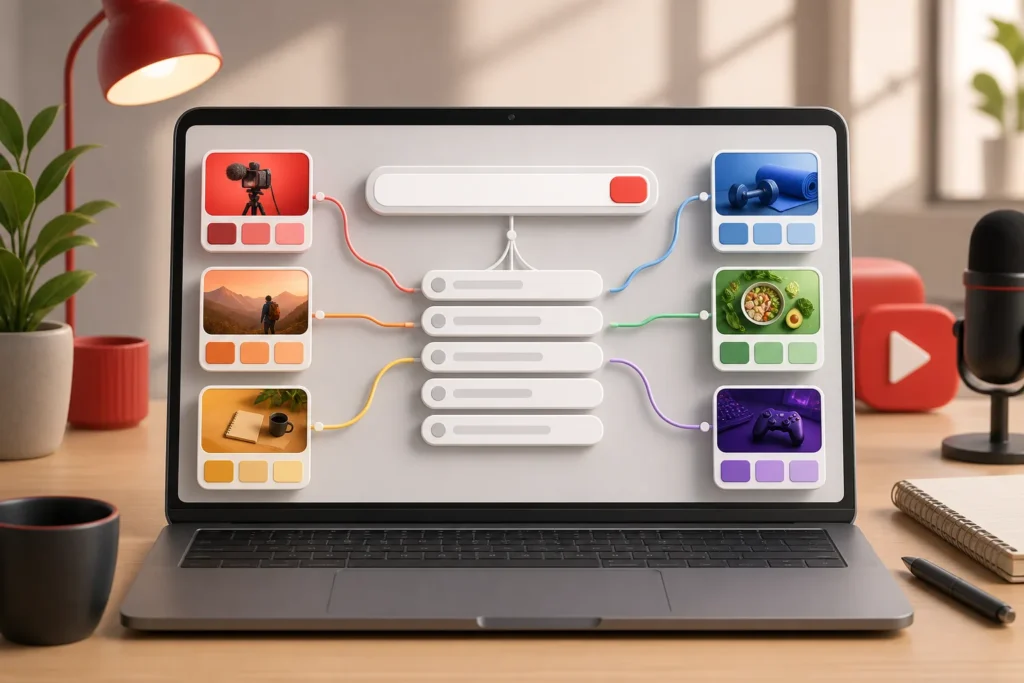 How can you use YouTube Autocomplete to generate and organize video topic ideas from a seed keyword?