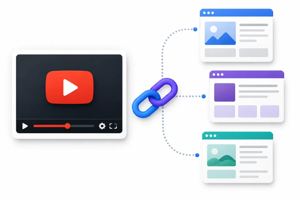 Cosa si considera un backlink per un YouTube video e dove possono apparire tali link?