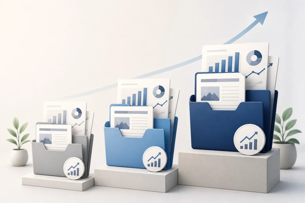 What deliverables should you expect at different monthly budget levels?