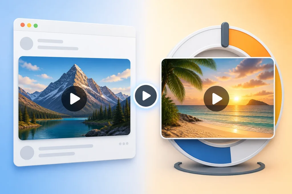 What is YouTube’s Test & Compare feature, and how does it differ from third-party thumbnail A/B testing tools?