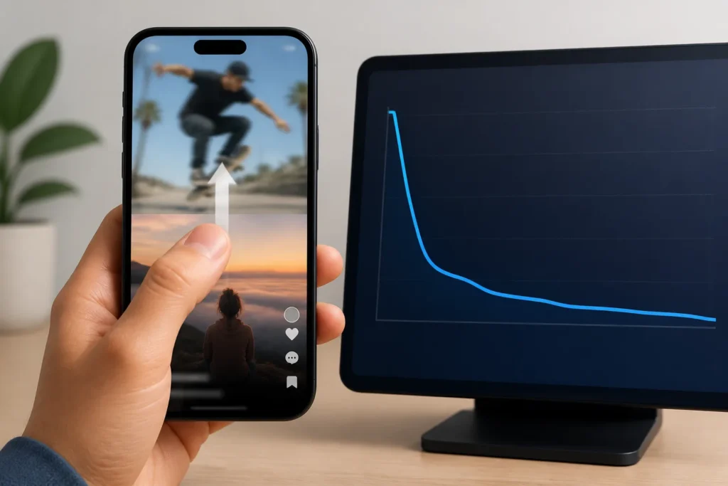 Which YouTube Analytics metrics show whether viewers are swiping away?